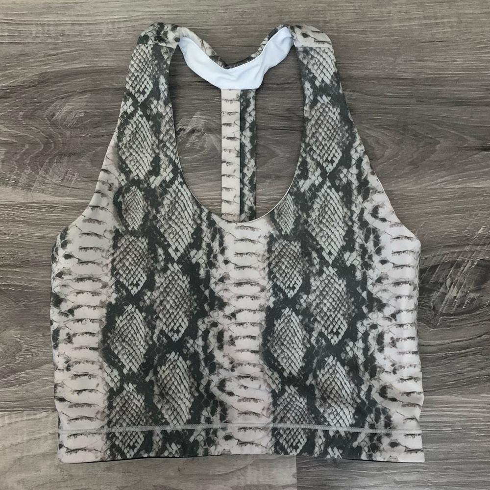 Buddy Love Serpent Snakeskin Crop Top Tank